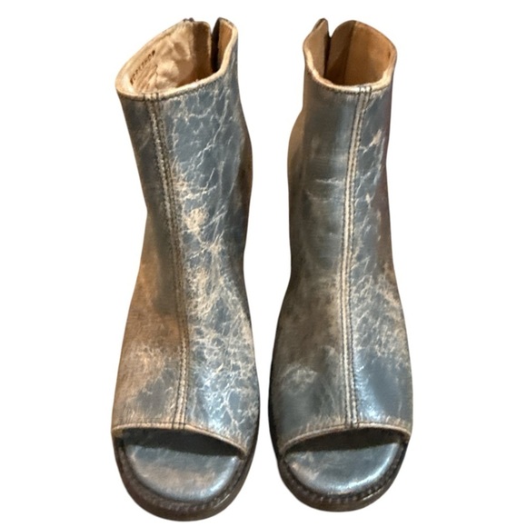 EUC - Bed Stu Onset Peep Toe Booties - Size 6 - Picture 3 of 5